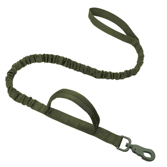 Durable Military Tactical Dog Collar Bungee Leash Set Pet Nylon Walking Training Collar for Medium Large Dogs German Shepard