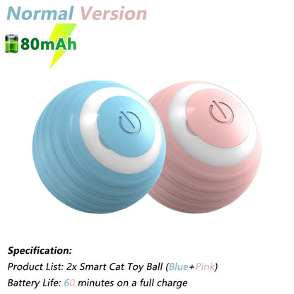 Cat Interactive Ball Electric Automatic Rolling Ball Smart Toys for Cats Smart Cat Toy Rotating Ball Cat Game Accessories