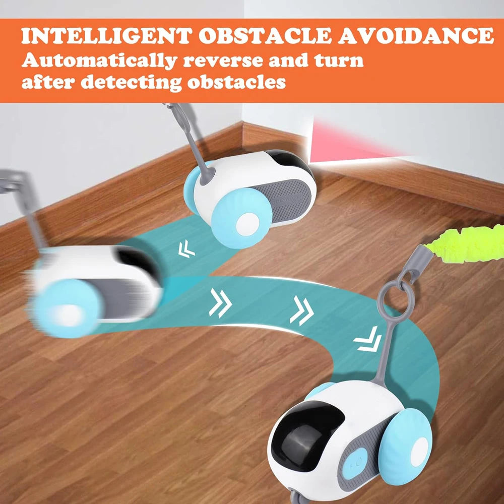 Smart Cat Toy 2 Modes Automatic Moving Remote Controlled Toy Car for Cats Dogs Interactive Playing Kitten Training Pet Supplies