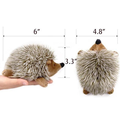 Pawaboo Plush Dog Toy, Non-Toxic Super Soft Faux-Fur Hedgehog Dog Toy Squeak Aninal Toy Stuffed Biting Training Playing Toys for Dog Puppy